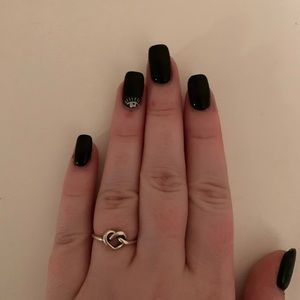 James Avery Delicate Heart Knot Ring Size 6.5